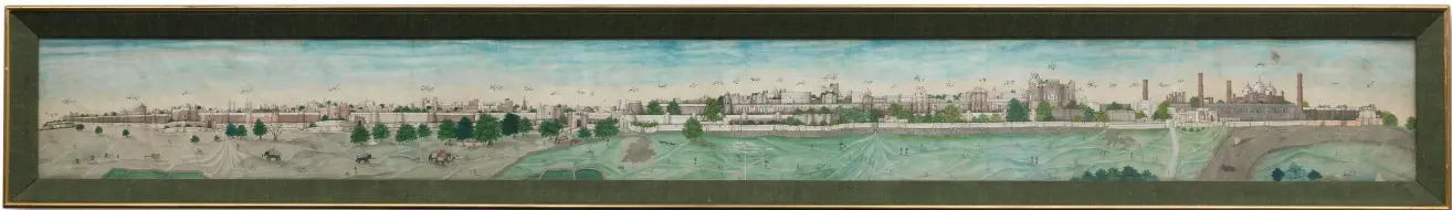Panorama of Lahore City, circa 1840